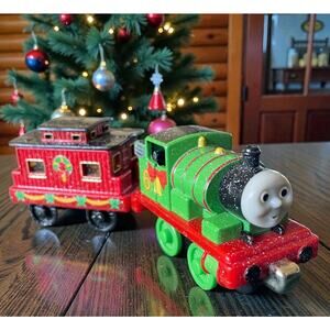 Thomas & Friends Percy Train Caboose Take N Play Diecast Lot 2 Holiday Christmas